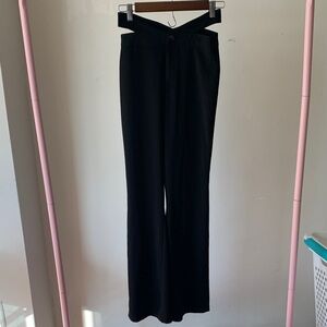 Elodie Elegant Black Wide Leg Pants